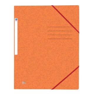 OXFORD Eckspannermappe TOPFILE+ - A4, Rückenschild, Karton, orange