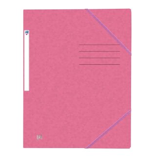 OXFORD Eckspannermappe TOPFILE+ - A4, Rückenschild, Karton, rosa