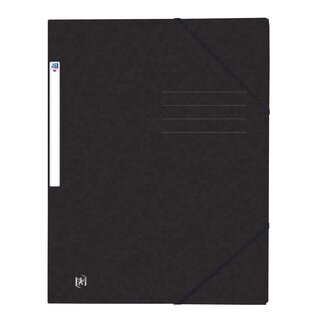 OXFORD Eckspannermappe TOPFILE+ - A4, Rückenschild, Karton, schwarz