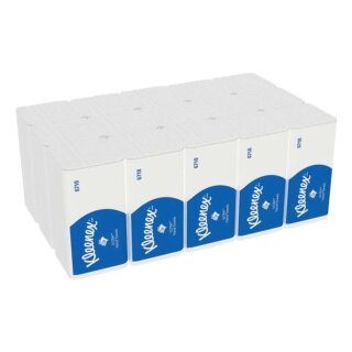 Kleenex® Falthandtuch - 3-lagig, weiß, 21,5 x 31,5 cm, 1.440 Blatt