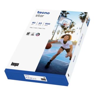 TECNO Kopierpapier tecno® star - A3, 80 g/qm, weiß, 500 Blatt