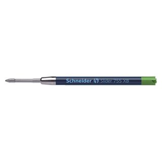 Schneider Kugelschreiber Großraummine Slider 755 - XB, grün (dokumentenecht)