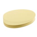 Franken Moderationskarte - Oval, 190 x 110 mm, gelb, 500...