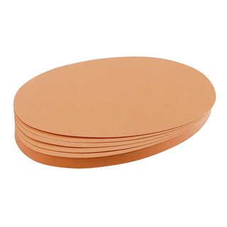 Franken Moderationskarte - Oval, 190 x 110 mm, orange, 500 Stück