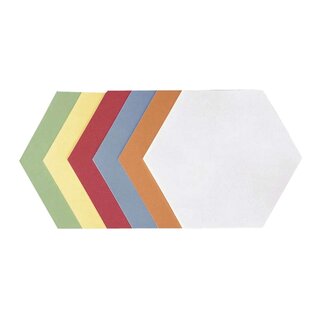 Franken Moderationskarte - Wabe, 190 x 165 mm, sortiert, 500 Stück