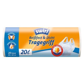 Swirl® Müllbeutel reißfest & dicht - 20 Liter, 20 Stück