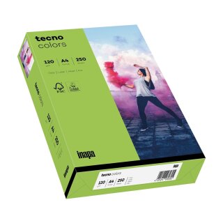 TECNO Multifunktionspapier tecno® colors - A4, 120 g/qm, grün, 250 Blatt