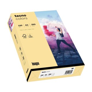 TECNO Multifunktionspapier tecno® colors - A4, 120 g/qm, hellchamois, 250 Blatt