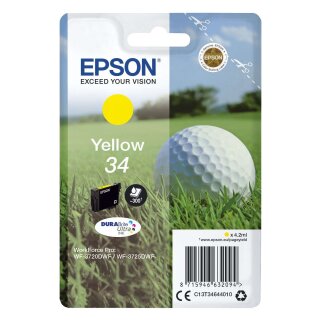 EPSON® Original Epson Tintenpatrone gelb (C13T34644010,T346440,34,T3464,T34644010)