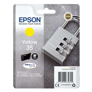 EPSON® Original Epson Tintenpatrone gelb (C13T35844010,T358440,35,T3584,T35844010)