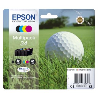 EPSON® Original Epson Tintenpatrone MultiPack Bk,C,M,Y (C13T34664010,T346640,34,T3466,T34664010)
