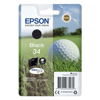 EPSON® Original Epson Tintenpatrone schwarz (C13T34614010,T346140,34,T3461,T34614010)