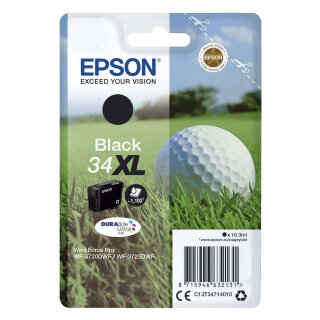 EPSON® Original Epson Tintenpatrone schwarz (C13T34714010,T347140,34XL,T3471,T34714010)
