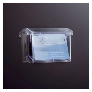 SIGEL Outdoor-Visitenkartenhalter acrylic - 96x60 mm, 60 Karten, glasklar