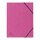 EXACOMPTA Sammelmappe - A4, 355 g/qm, Gummizug, rosa