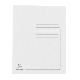 EXACOMPTA Schnellhefter - A4, 350 Blatt, Karton, 355 g/qm, weiß