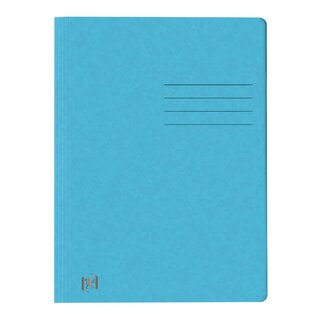 OXFORD Schnellhefter TOP FILE+ - A4, Karton 390g/qm, kfm. und Amtsheftung, aqua