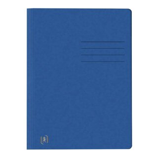 OXFORD Schnellhefter TOP FILE+ - A4, Karton 390g/qm, kfm. und Amtsheftung, blau