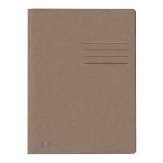 OXFORD Schnellhefter TOP FILE+ - A4, Karton 390g/qm, kfm. und Amtsheftung, braun