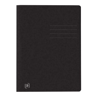 OXFORD Schnellhefter TOP FILE+ - A4, Karton 390g/qm, kfm. und Amtsheftung, schwarz