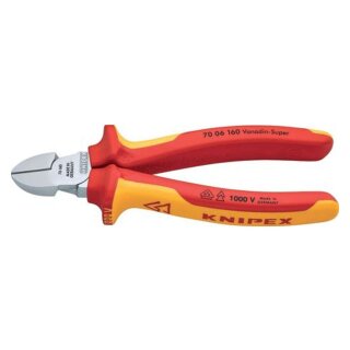 KNIPEX® Seitenschneider - 16 cm, rot/gelb