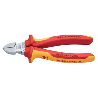 KNIPEX® Seitenschneider - 16 cm, rot/gelb