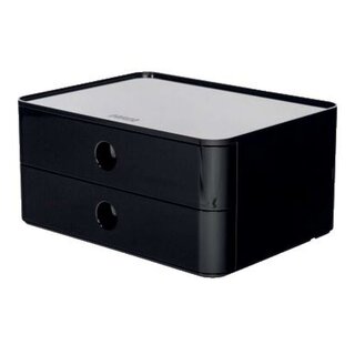 HAN SMART-BOX ALLISON Schubladenbox - stapelbar, 2 Laden, jet black/jet black