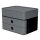 HAN SMART-BOX PLUS ALLISON Schubladenbox mit Utensilienbox - stapelbar, 2 Laden, dark grey/granite grey