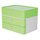 HAN SMART-BOX PLUS ALLISON Schubladenbox mit Utensilienbox - stapelbar, 2 Laden, snow white/lime green