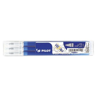 Pilot Tintenrollermine FriXion BLS-FR10 - 0,5 mm, blau, 3er Pack