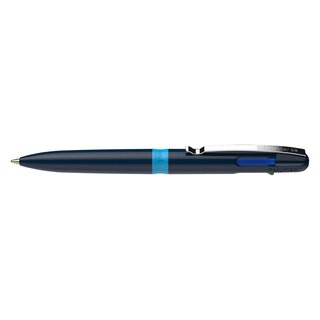 SCHNEIDER Vierfarbkugelschreiber Take 4 - dokumentenecht, M, blau