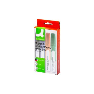 Q-Connect® Whiteboard-Marker-Etui Premium, 1,5 - 3 mm, sortiert