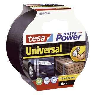 tesa® Gewebeklebeband extra Power Universal, 10 m x 50 mm, silber
