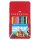 FABER-CASTELL 115801 Buntstifte - 12er Metalletui, sortiert, hexagonal
