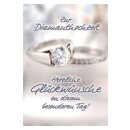 Komma³ 01-236 Diamantene Hochzeitskarte - inkl....