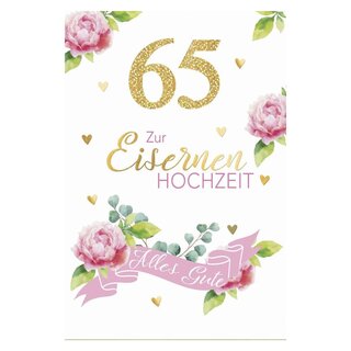 Verlag Dominique 73034 Eiserne Hochzeit - Karte inkl. Umschlag