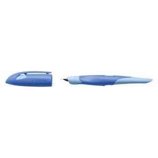 STABILO® 5014/6-41 Ergonomischer Schulfüller EASYbirdy® Pastel Edition - A, blau/hellblau, Rechtshänder