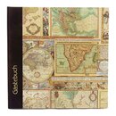 GAPYRUS 55919 Gästebuch World Atlas - 22 x 22 cm