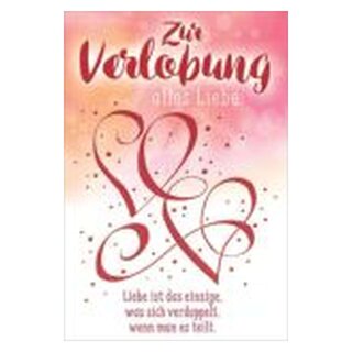Franz Weigert 92-8001 Glückwunschkarte zur Verlobung - inkl. Umschlag