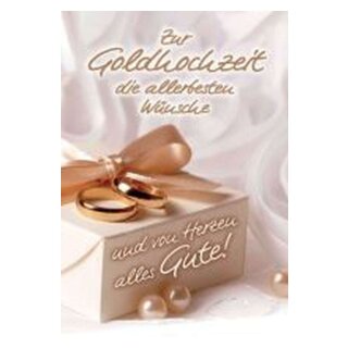 Komma³ 01-234 Goldhochzeitskarte - inkl. Umschlag