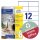 Avery Zweckform® LR3424-10 Recycling Universal-Etiketten - 105 x 48 mm, weiß, 120 Etiketten, permanent