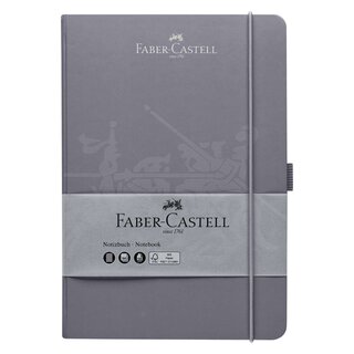 Faber-Castell 10027825 Notizbuch - A5, kariert, 194 Seiten, dapple gray