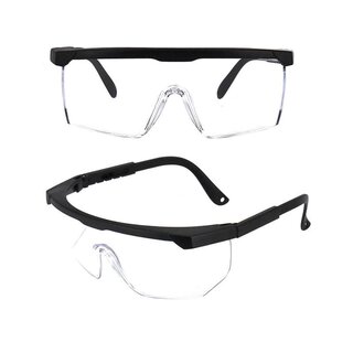 Sicherheitsbrille transparent/schwarz BF003