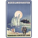 Schild Spruch "Nordlandfahrten" 20 x 30 cm...