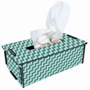 Werkhaus Tissuebox Zick-Zack-Muster Blau