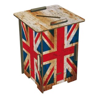 Werkhaus Twinbox (Spardose und Stifteköcher) Flagge Großbritannien Mehrfarbig