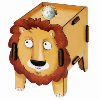 Werkhaus Twinbox (Spardose und Stifteköcher) Löwe Orange