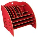 Werkhaus Schreibtischorganizer Rot mit 16 Fächern