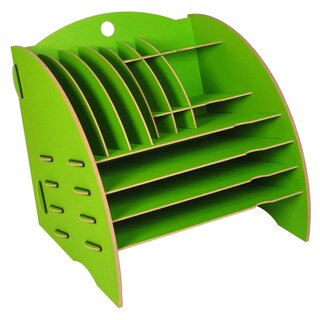 Werkhaus Schreibtischorganizer Grün mit 16 Fächern