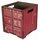 Werkhaus Papierkorb Container Rot